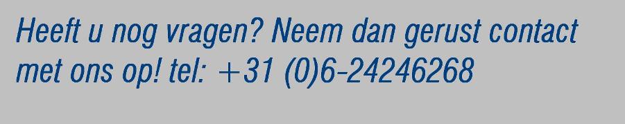 neem dan gerust contact met ons op